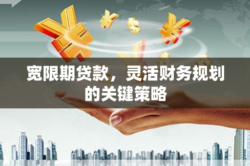 埔心宽限期贷款，灵活财务规划的关键策略