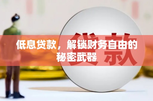 埔心低息贷款，解锁财务自由的秘密武器