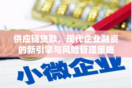 埔心供应链贷款，现代企业融资的新引擎与风险管理策略