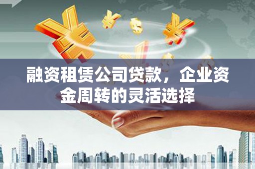 埔心融资租赁公司贷款，企业资金周转的灵活选择