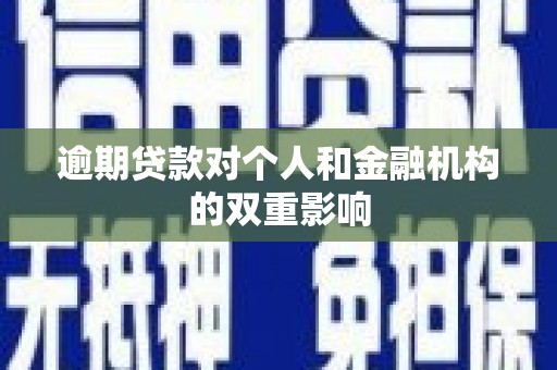 埔心逾期贷款对个人和金融机构的双重影响
