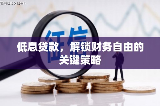 埔心低息贷款，解锁财务自由的关键策略