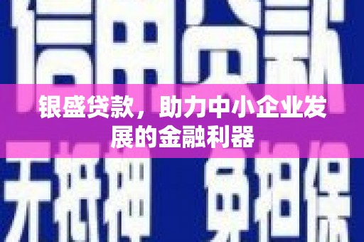 埔心银盛贷款，助力中小企业发展的金融利器
