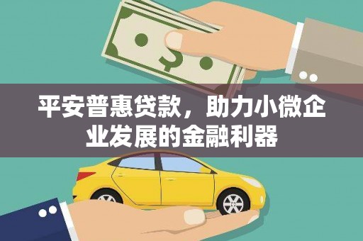 埔心平安普惠贷款，助力小微企业发展的金融利器