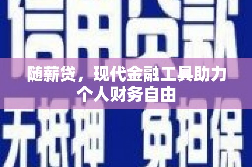 埔心随薪贷，现代金融工具助力个人财务自由