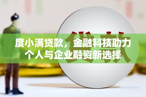 埔心度小满贷款，金融科技助力个人与企业融资新选择