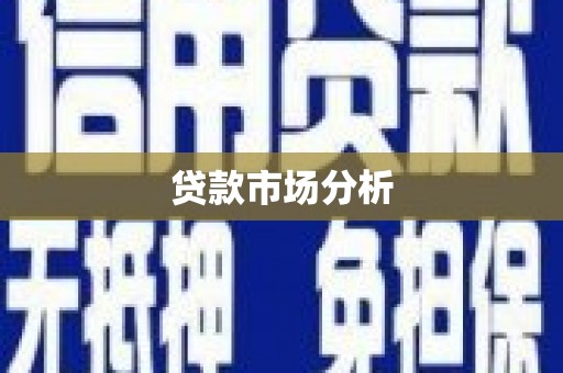埔心贷款市场分析