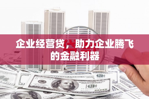 埔心企业经营贷，助力企业腾飞的金融利器