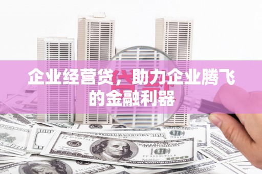 埔心企业经营贷，助力企业腾飞的金融利器