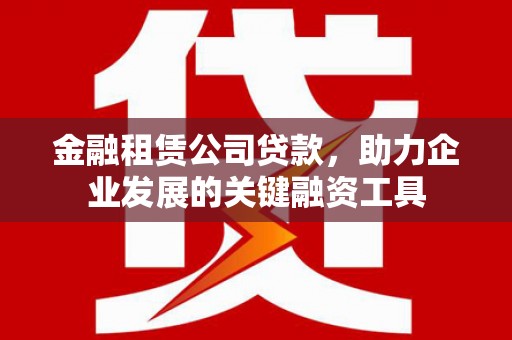 埔心金融租赁公司贷款，助力企业发展的关键融资工具