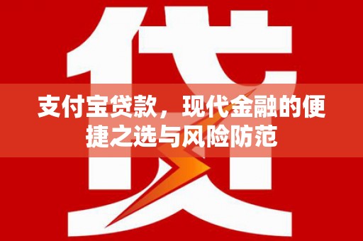 埔心支付宝贷款，现代金融的便捷之选与风险防范