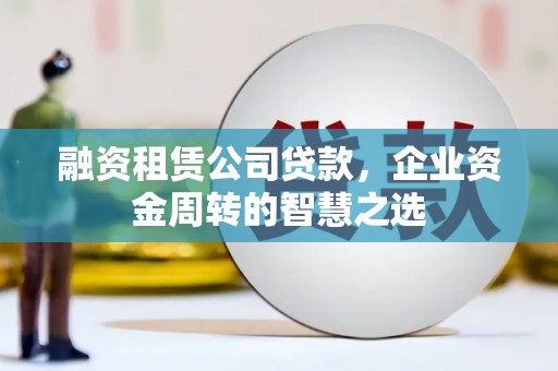 埔心融资租赁公司贷款，企业资金周转的智慧之选