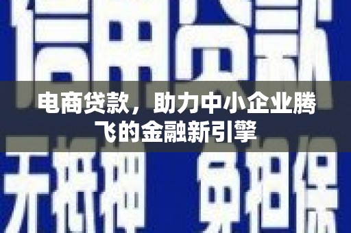 埔心电商贷款，助力中小企业腾飞的金融新引擎