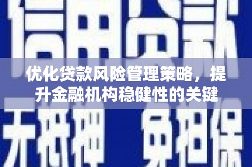 埔心优化贷款风险管理策略，提升金融机构稳健性的关键