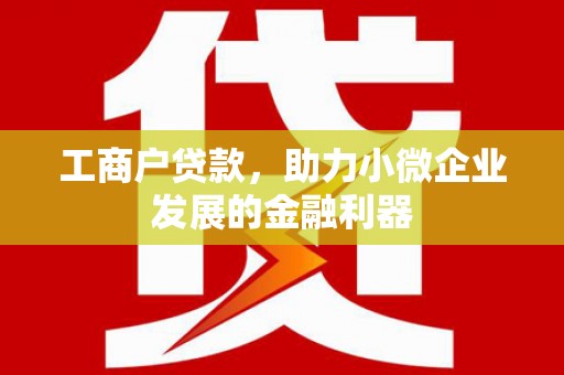 埔心工商户贷款，助力小微企业发展的金融利器