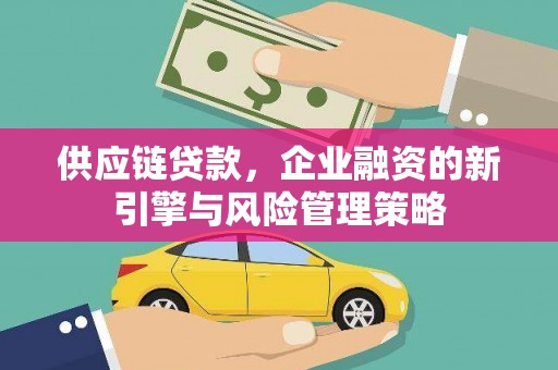 埔心供应链贷款，企业融资的新引擎与风险管理策略