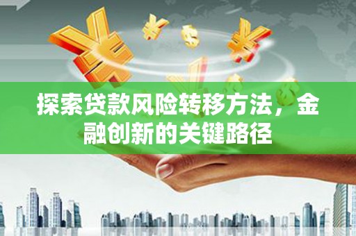 埔心探索贷款风险转移方法，金融创新的关键路径