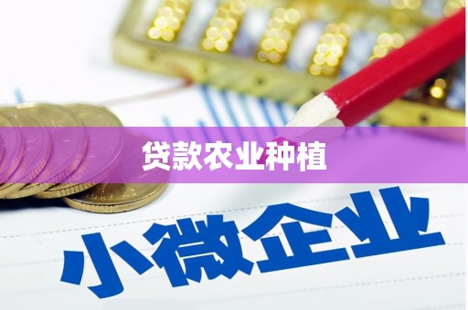 埔心贷款农业种植