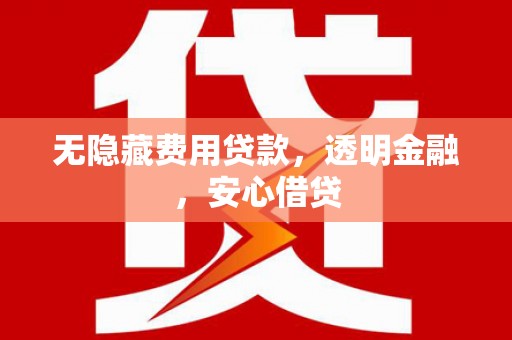 埔心无隐藏费用贷款，透明金融，安心借贷