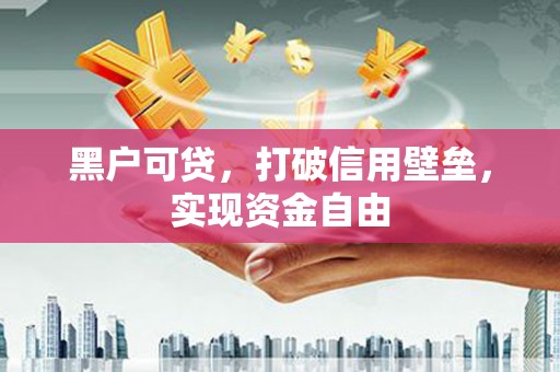 埔心黑户可贷，打破信用壁垒，实现资金自由