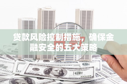 埔心贷款风险控制措施，确保金融安全的五大策略