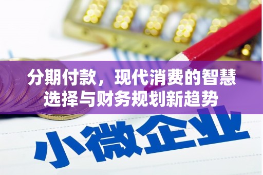 埔心分期付款，现代消费的智慧选择与财务规划新趋势