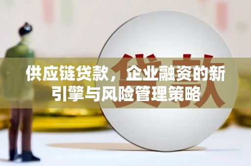 埔心供应链贷款，企业融资的新引擎与风险管理策略
