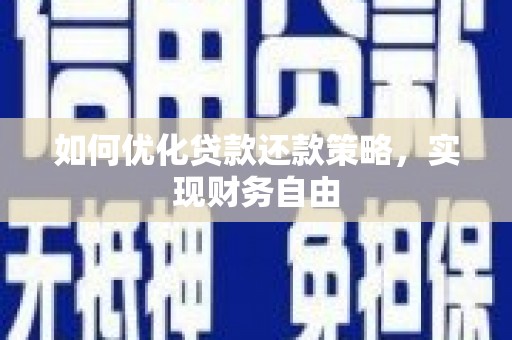 埔心如何优化贷款还款策略，实现财务自由