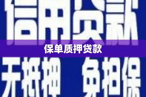 埔心保单质押贷款