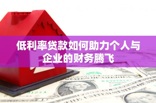 埔心低利率贷款如何助力个人与企业的财务腾飞