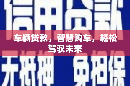 埔心车辆贷款，智慧购车，轻松驾驭未来