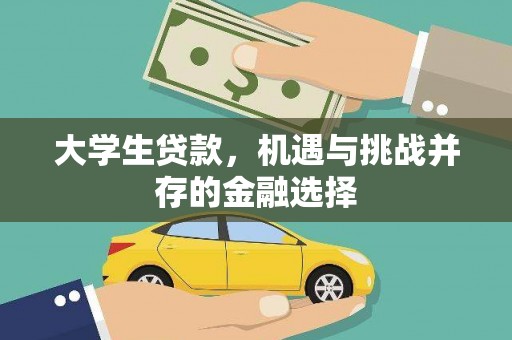 埔心大学生贷款，机遇与挑战并存的金融选择