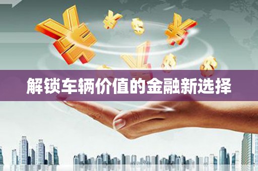 埔心解锁车辆价值的金融新选择