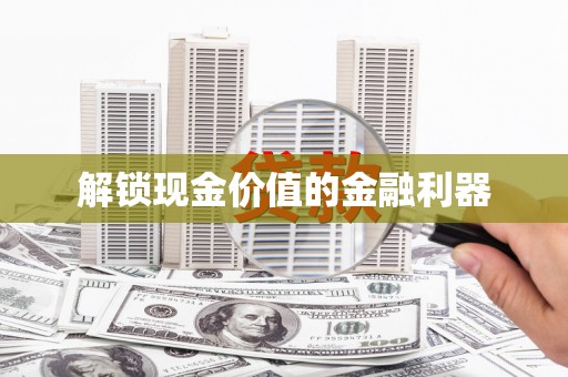 埔心解锁现金价值的金融利器