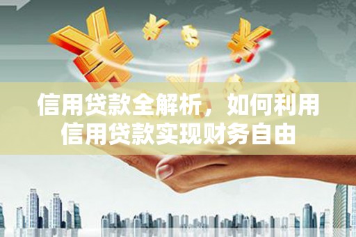 埔心信用贷款全解析，如何利用信用贷款实现财务自由